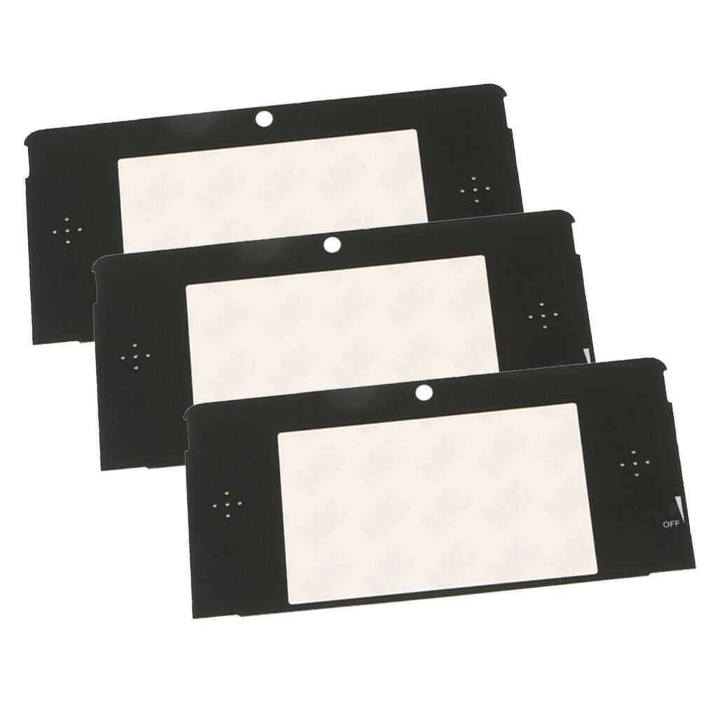 3Pcs LCD Screen Display Glass Cover Top Replacement for Nintendo 3DS Mirror