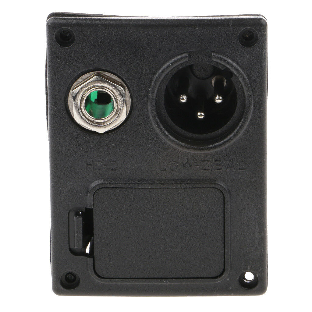 9V Guitar Bass EQ Pickup Battery Box Case w/ Contact Clip   Circuit Black