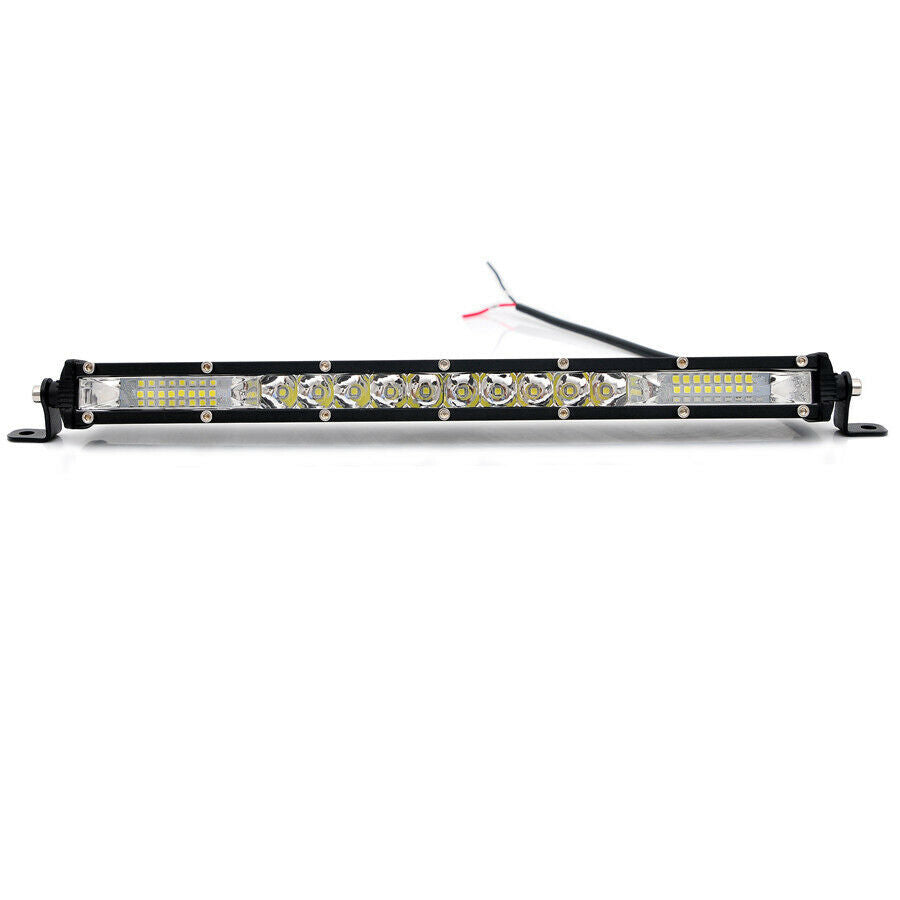 13'' 130W LED Light Bar Spot & Flood Combo Single Row 13000LM Off Road Fog Lamp