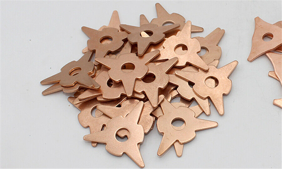 50Pcs 5 Type Stud Welding Kit Accessories Straight Twisted Dent Pulling Rings