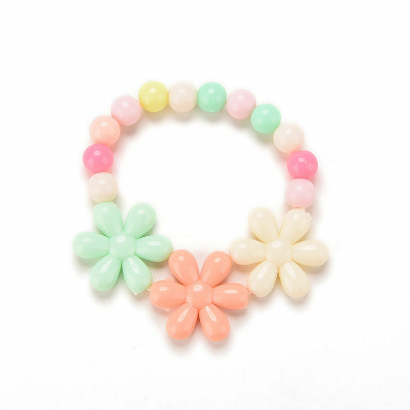 Girls Baby Toddlers Necklace&Bracelet Flower Kids Gift Party Jewelry Baby .l8