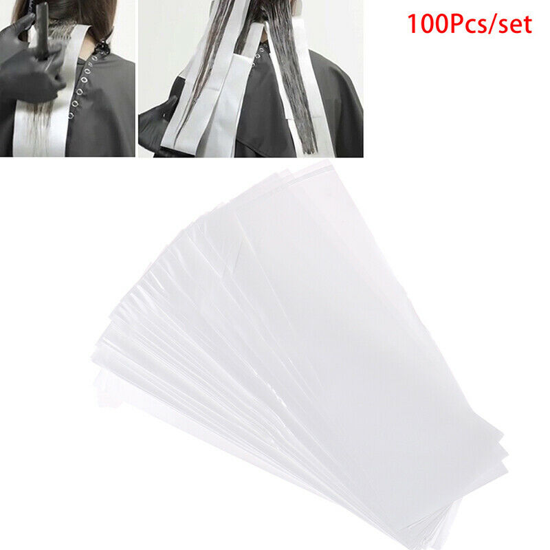 100Pcs Hair Dye Paper Separating Stain Dyeing Color Tool Highlight Tissue SalI7