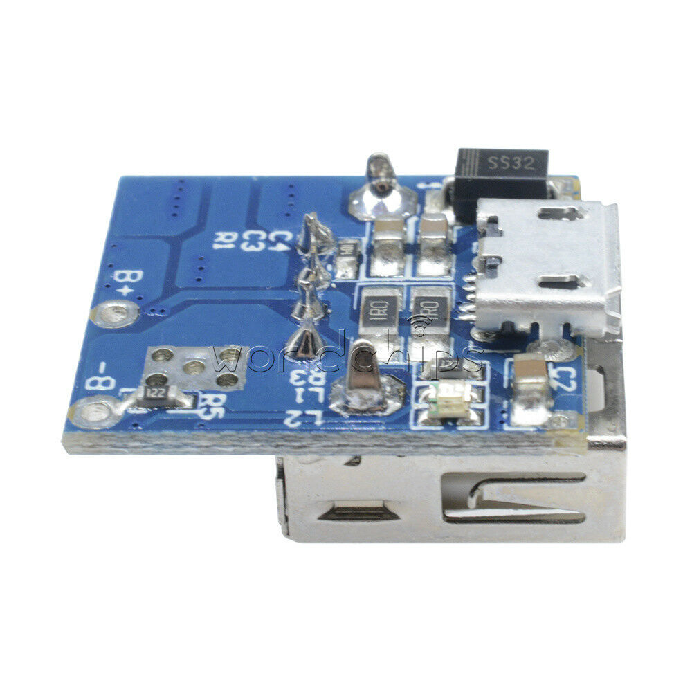 USB Li-Po 18650 5V 1A Lithium Battery Protection Boost Step up Charger Board