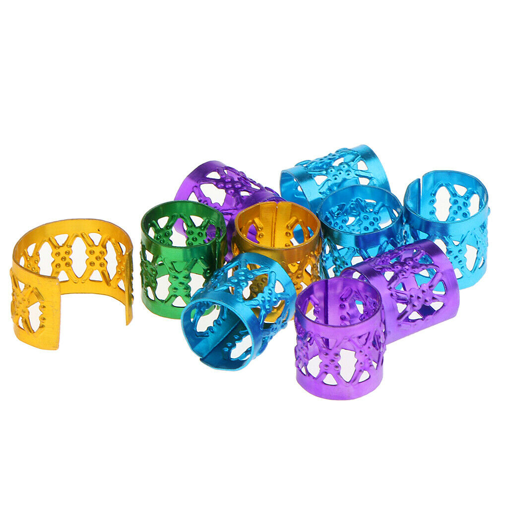 Lots 160pcs Fashion Women Dreadlock Beads Hair Braid Rings Cuff Clips Tubes