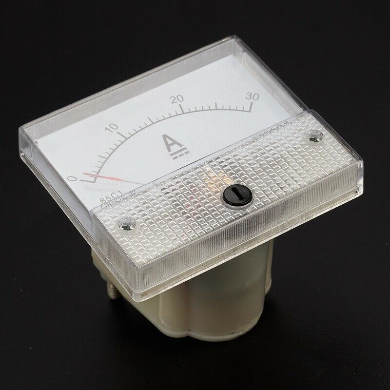 85C1-A Dc Analog Ampere Meter Panel Meter Gauge 30A Amp Gauge Current MechanicV5