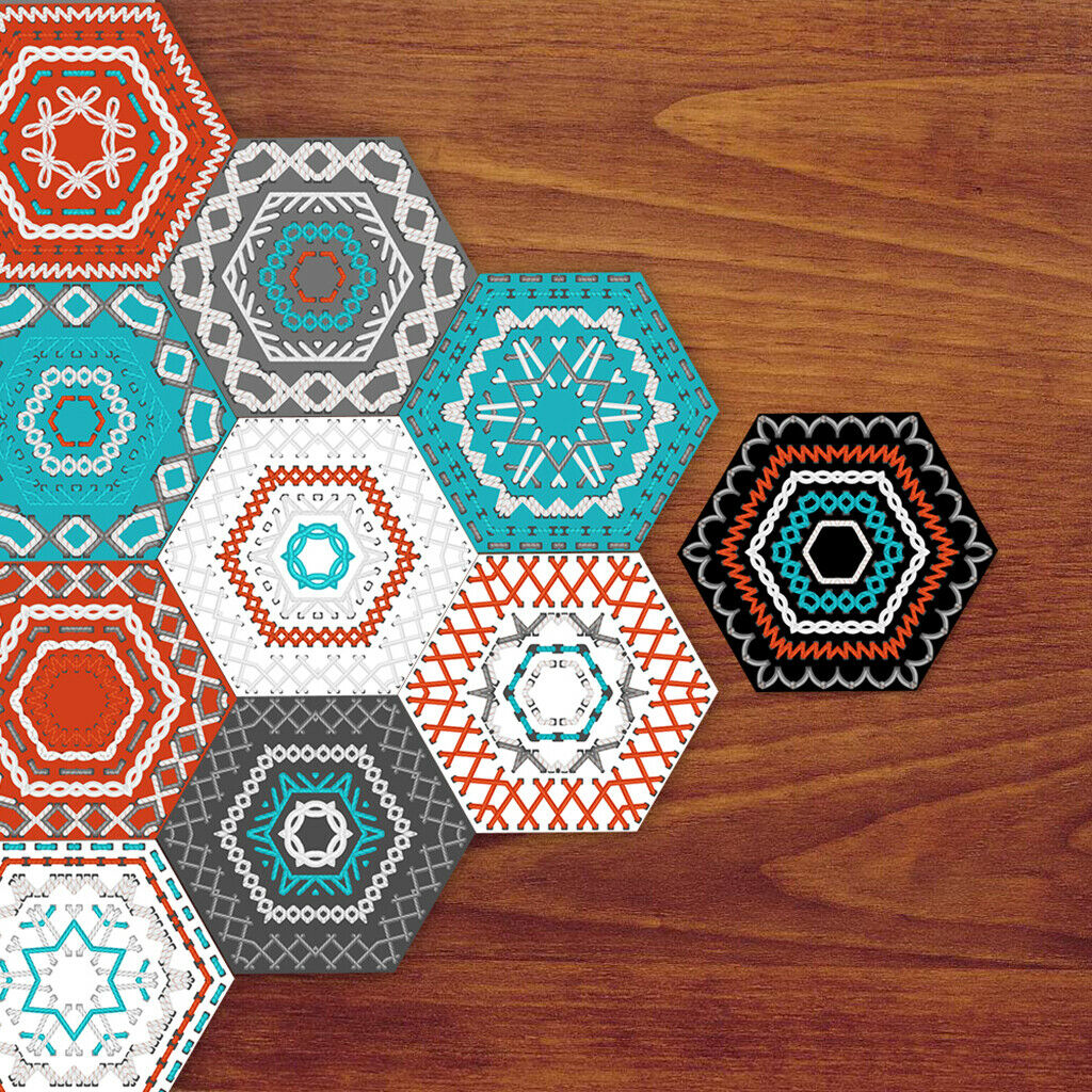 10pcs Floor Stickers PVC Tile Stickers Removable Wall Stickers Home Decor J