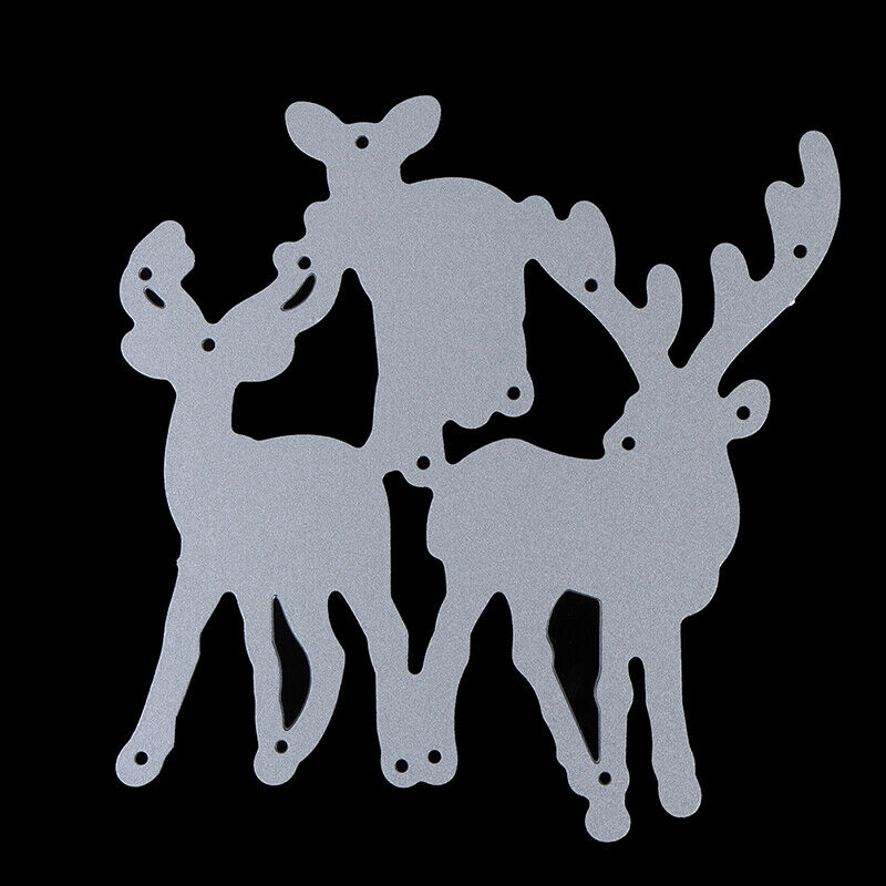Craft Metal Cutting Dies 3pcs deer decoration scrapbook die cut Album Pap.l8