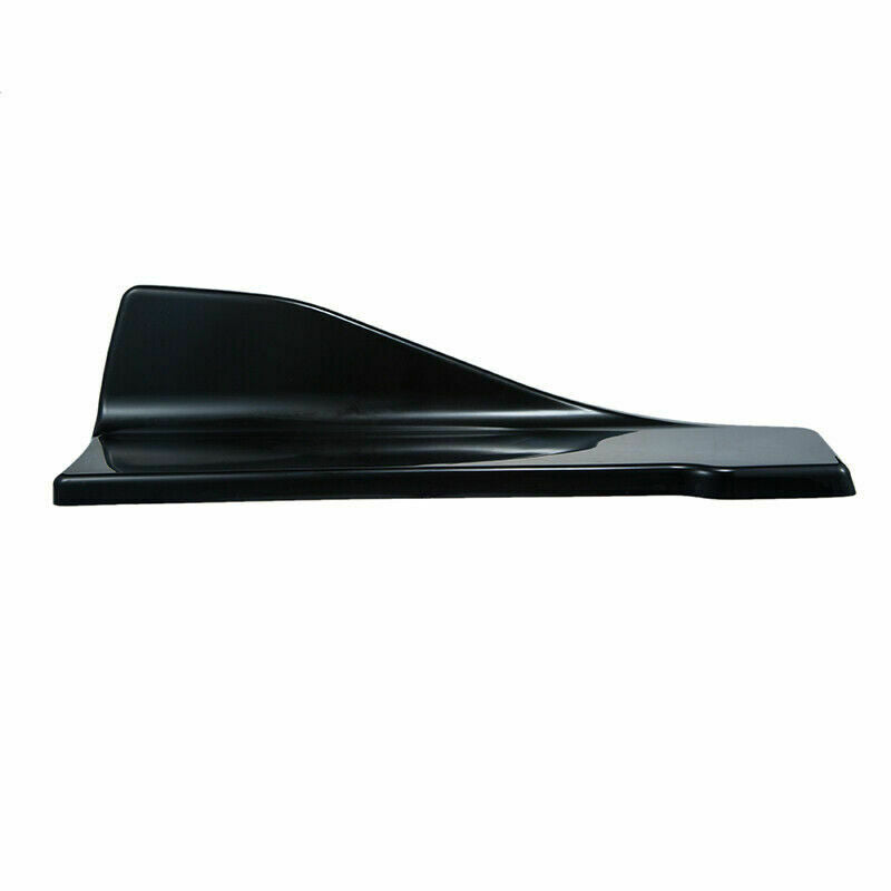 2pcs Black Car Universal Rear Bumper Fin Canard Splitter Diffuser Spoiler Lip