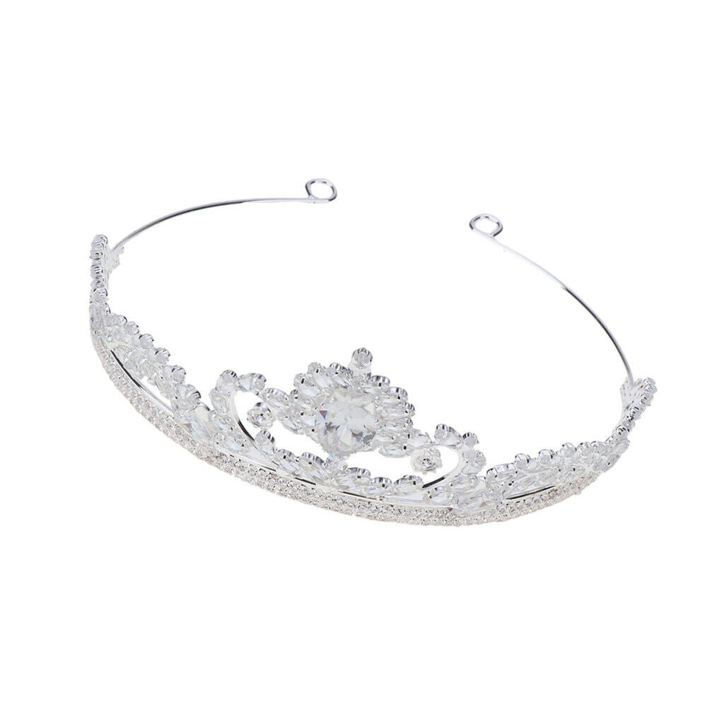 Bridal Rhinestones Tiara Princess Queen Crown Headband Wedding Birthday Prom