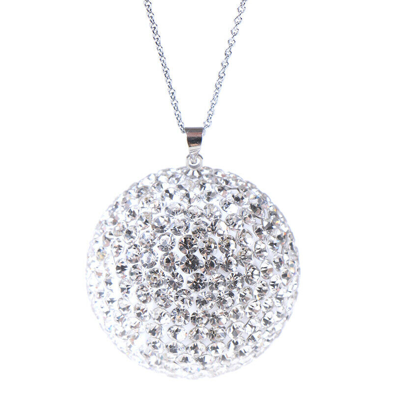 Car Pendant Bling Ball Hanging Ornament Rhinestone Interior Decor Crystal.l8