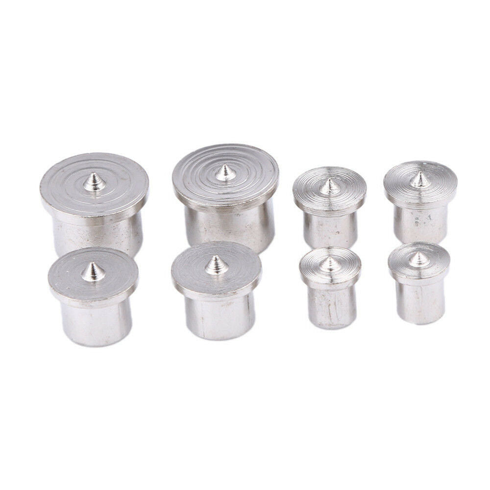 8Pcs Dowel Pins Center Point Kit Woodworking Craft Clamp Steel Tools 6/8/10/12mm