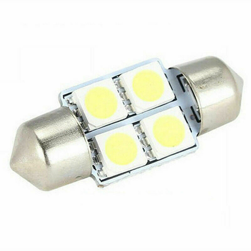 10X 5050 31mm 4SMD Car RV Interior Dome Festoon White LED Light Bulbs Lamp DC12V