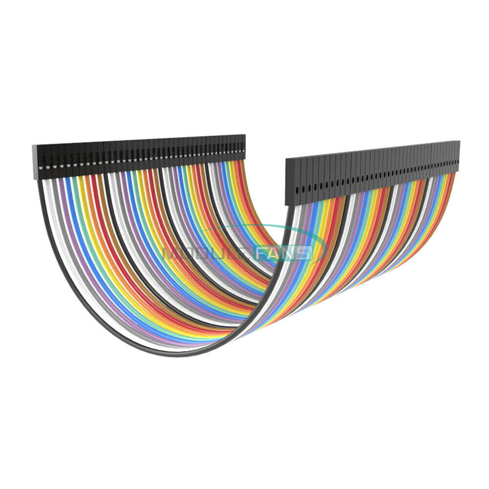 40Pcs Dupont Wire Jumper Cables 10cm Female To Female 1P-1P For Arduino MF