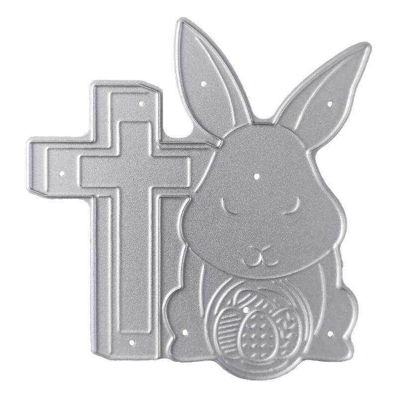 Cross Bunny Metal Cutting Dies Stencil DIY Scrapbook Album Paper Card Template