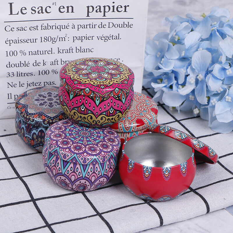 Scented Candle Empty box Natural Tin Can Home Decoration Outdoor Candy Gi.l8