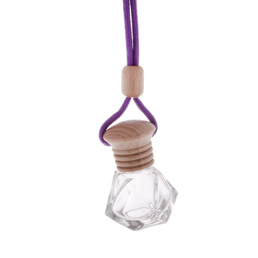 Empty Refillable Car Perfume Bottle Hanging Air Freshener Perfume Diffuser#b