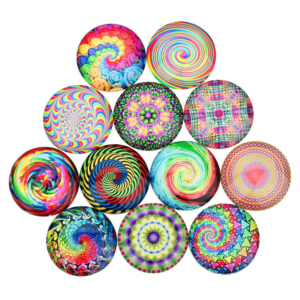 20pcs Flower Pattern Glass Flatback Cabochons Scrapbooking Diy Cell Phone Case