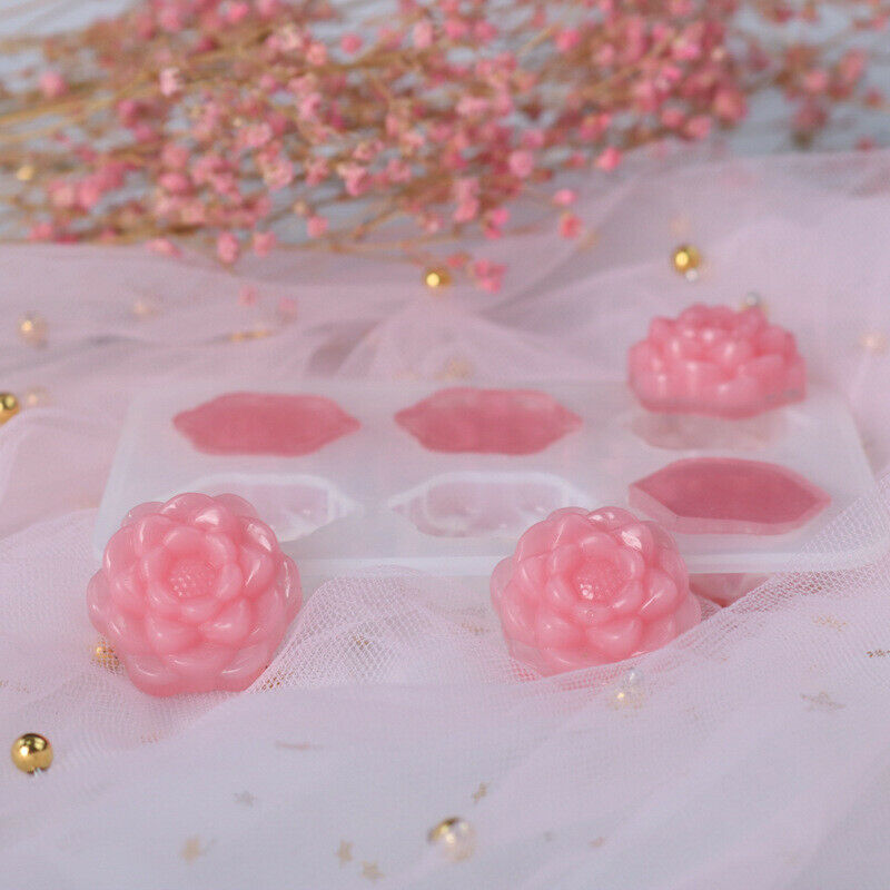 6 x Rose Flower Chocolate Silicone Mould Mold Homemade DIY Baking Tools C.l8