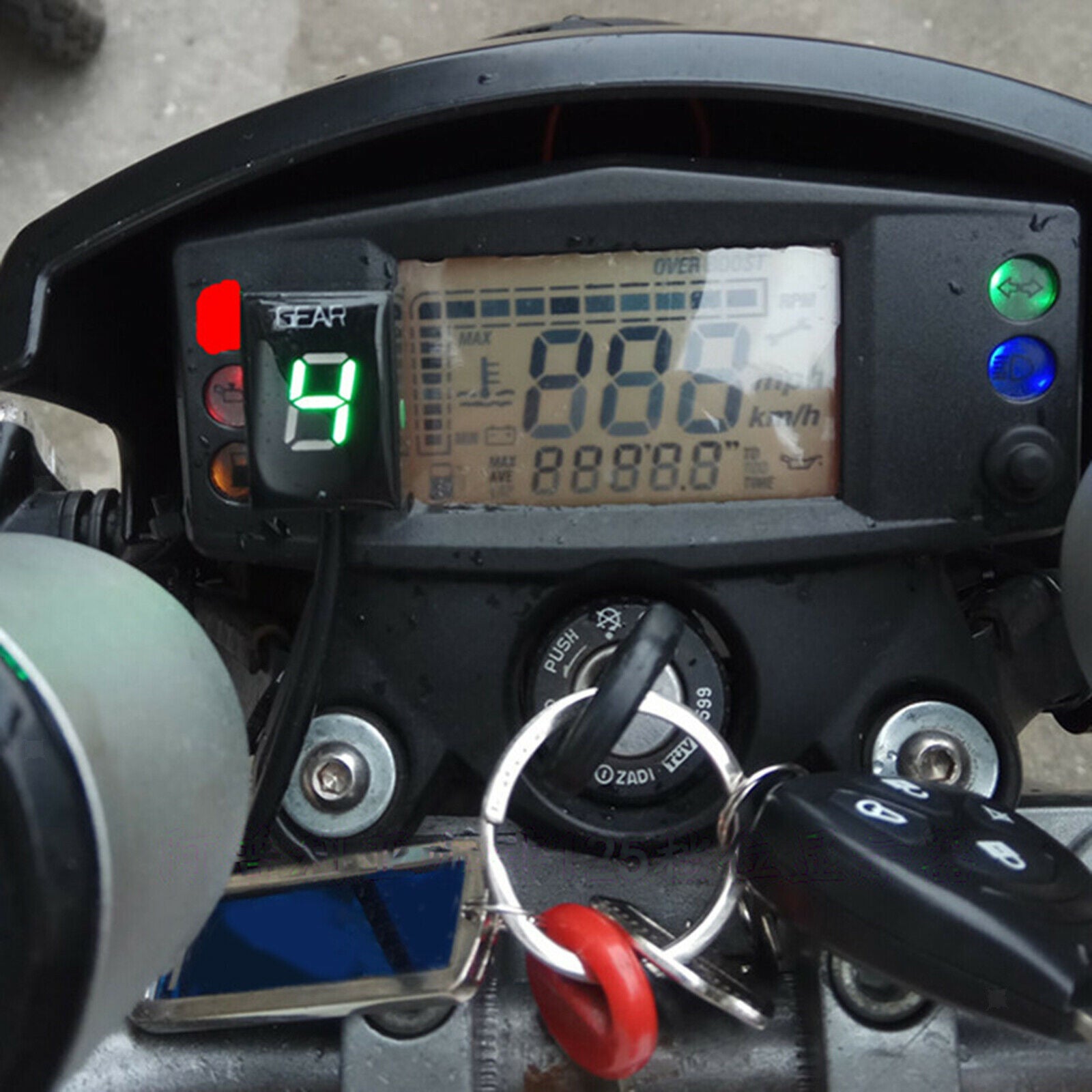 Waterproof Motorcycle Gear Indicator for Aprilia RS125   Shiver 750