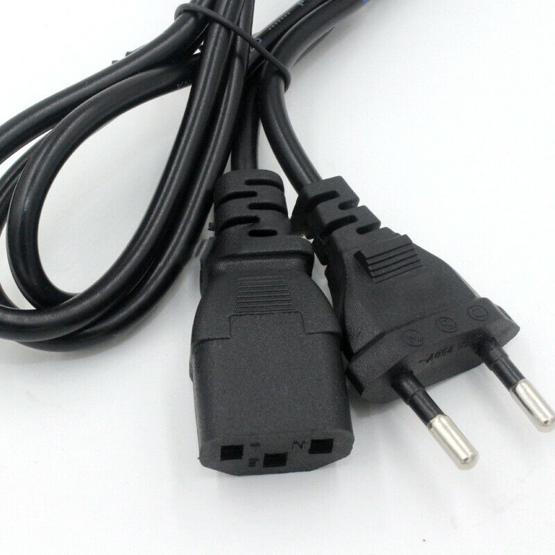 1.5m European Standard German 2 Round Plug 2X0.75mm Power Cord Cable Lead Core