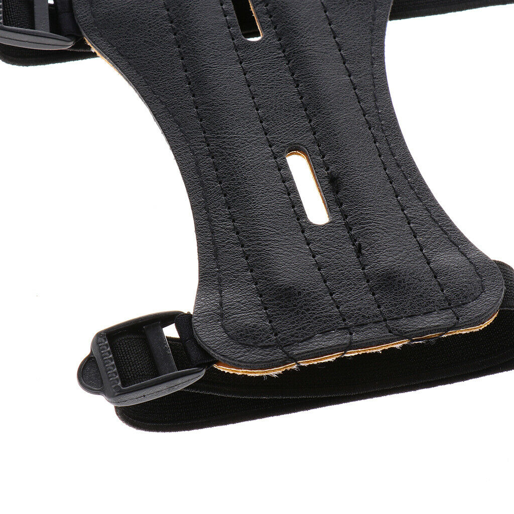 3-Strap Archery Shooting Arm Guard PU Quick Release Arm Protector Men Women