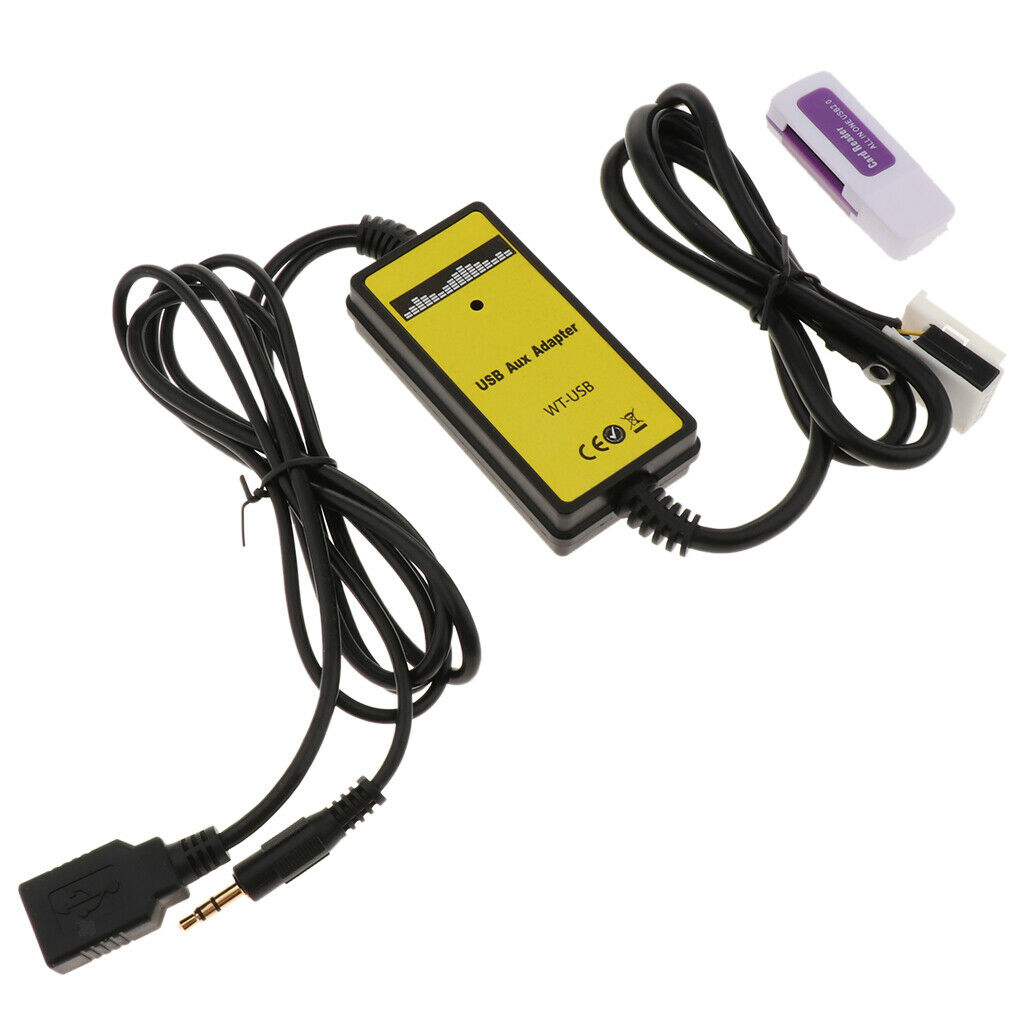 Car USB/SD Mp3 Player Interface AUX in Adapter Connect for VW Golf/Passat