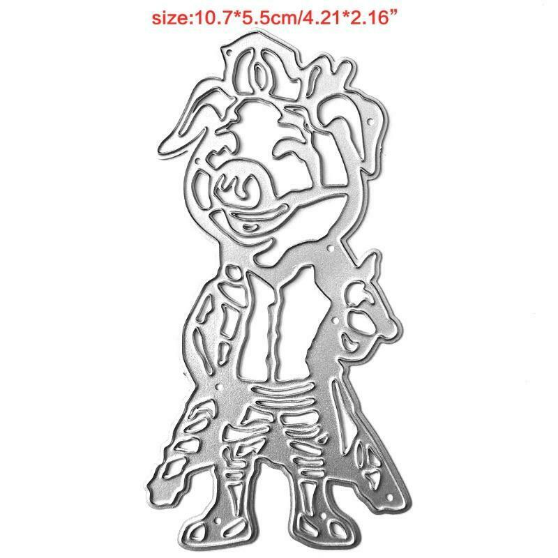 Pig Metal Cutting Dies Stencil DIY Scrapbooking Album Paper Card Template Mold