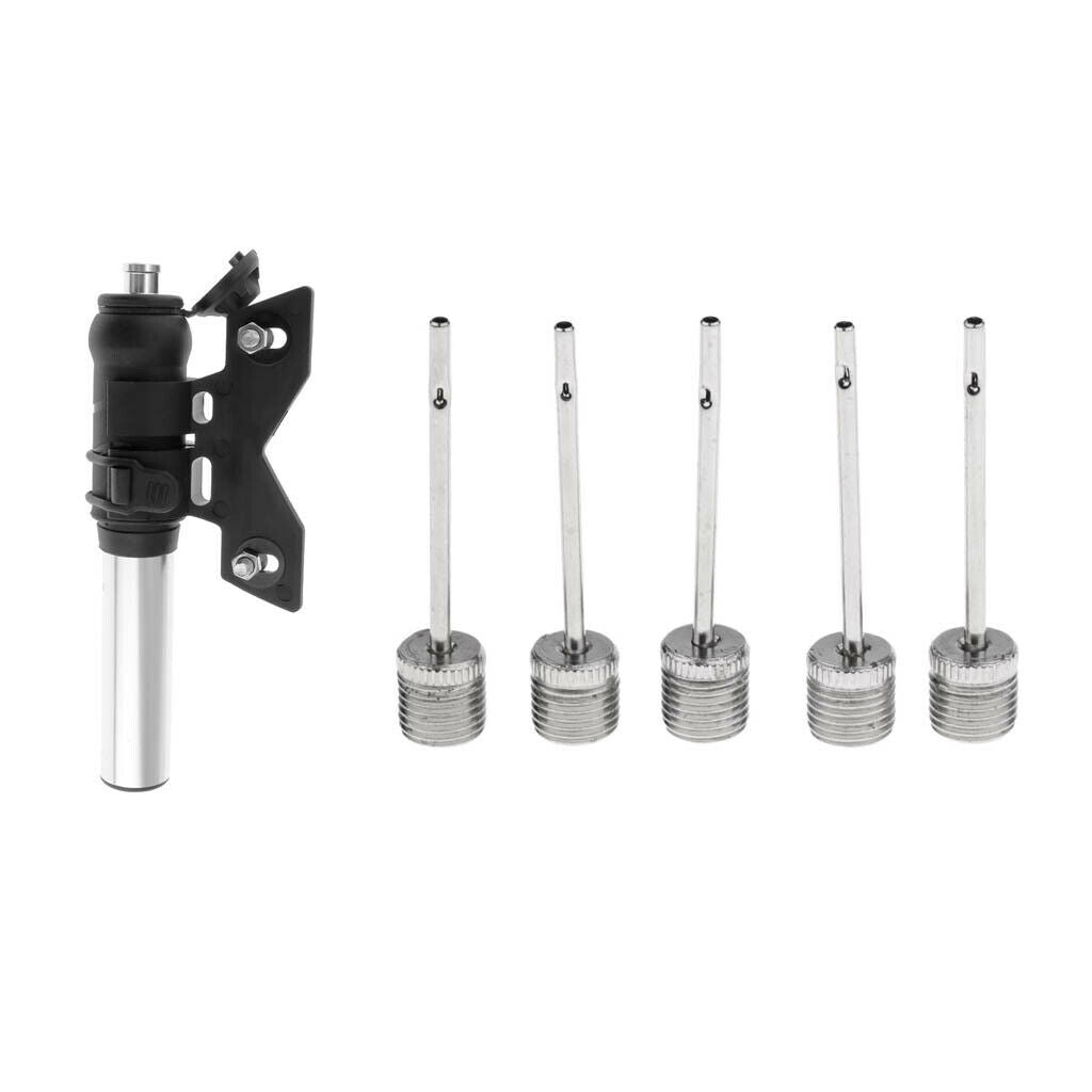 Mini Bike Pump Fits Presta & Schrader 100 PSI Bicycle Pump with Ball Needle