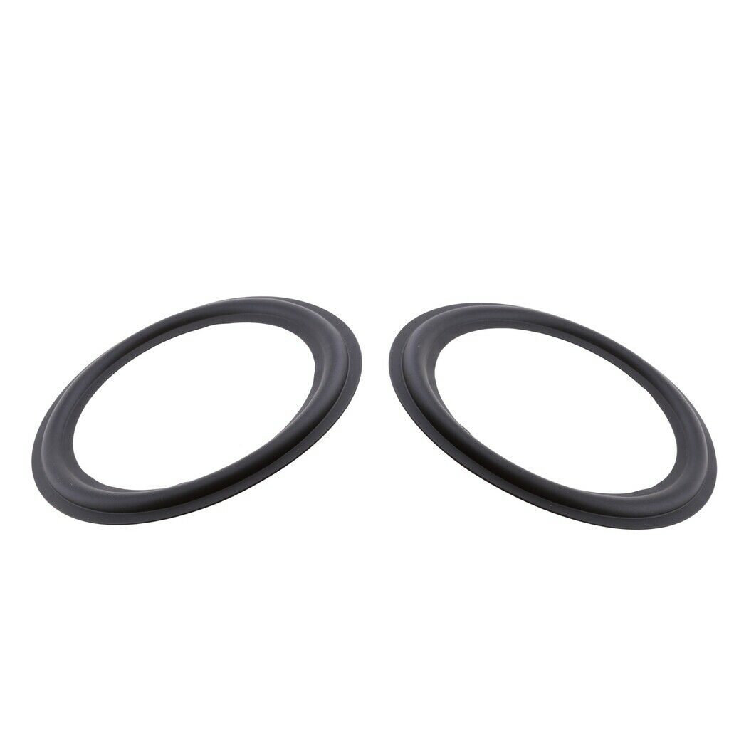 Prettyia 2x 10" 245mm Speaker Surround Rubber Woofer Edge Audio Replacement