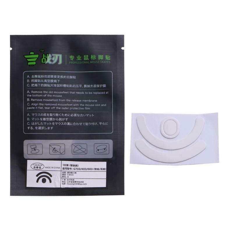 1Set Mouse Skates for logitech G403 G603 G703 Mice Pads Replacement Glide Feet