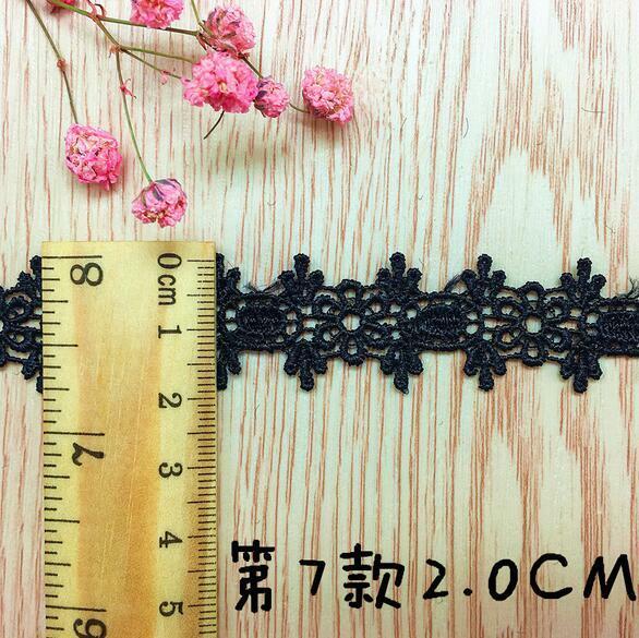5 Yards（5pcs）flowers embroidery lace DIY choker Clothing sewing accessories