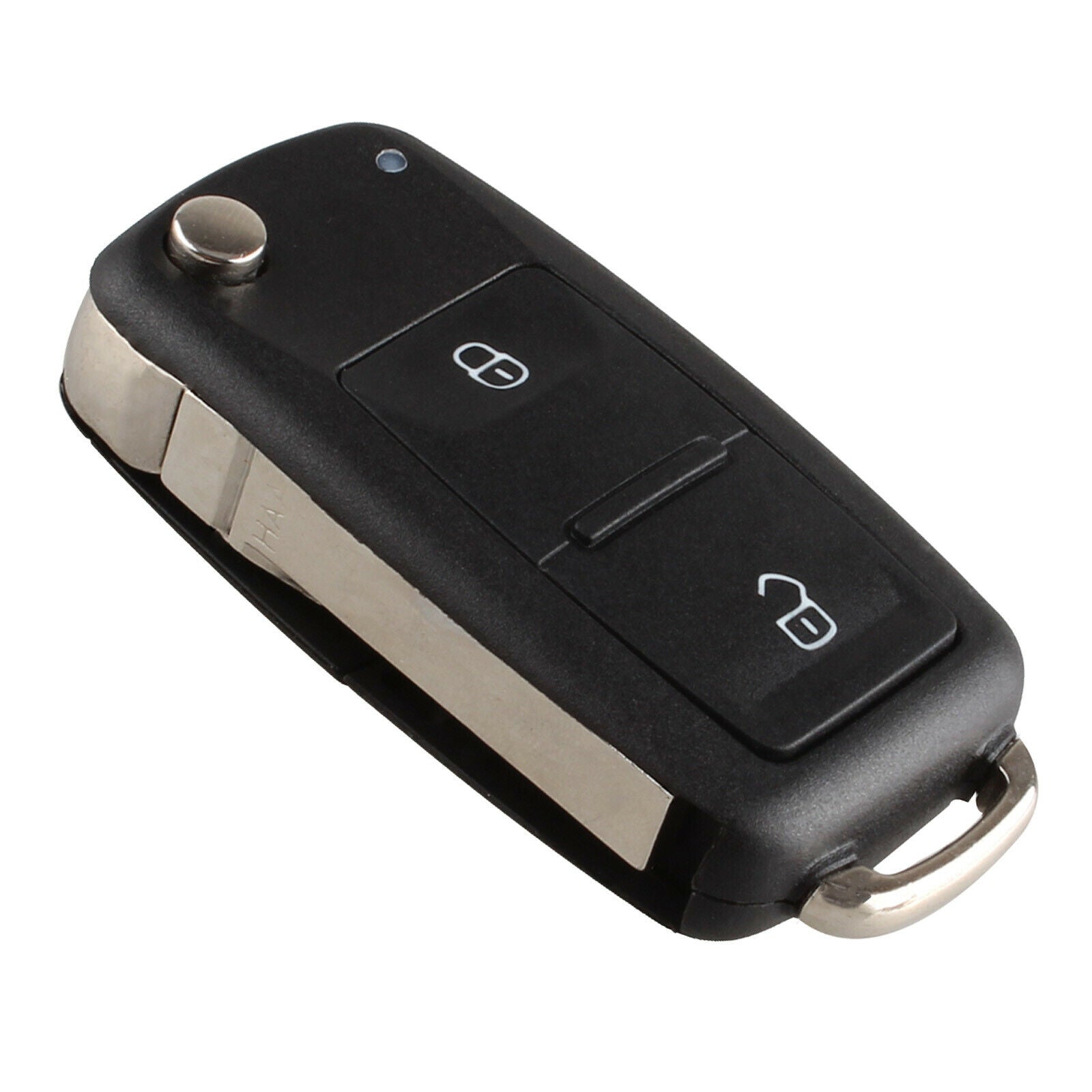 2 Button Pad Remote  Key Shell Case Fob Uncut Blade Fit VW GOLF