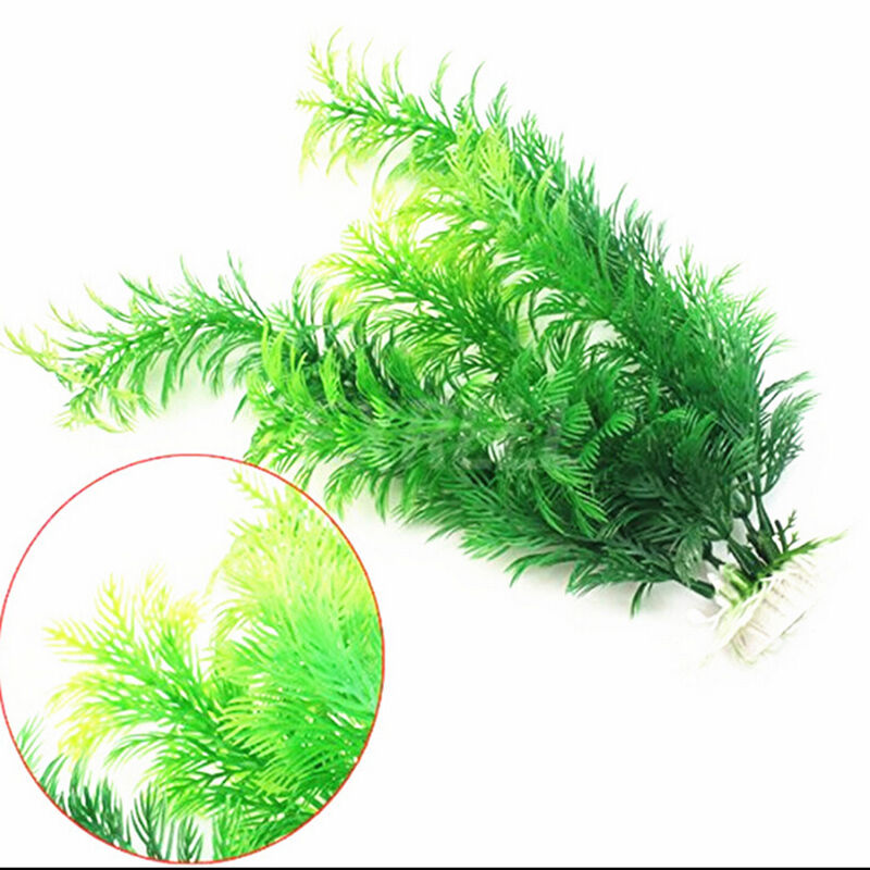 30cm High Artificial Fish Tank Water Plants Aquarium Decor Ornament Plast.l8