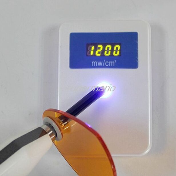 Light Meter Tester for Testing the Intensity of Dental LED Curing Light  White