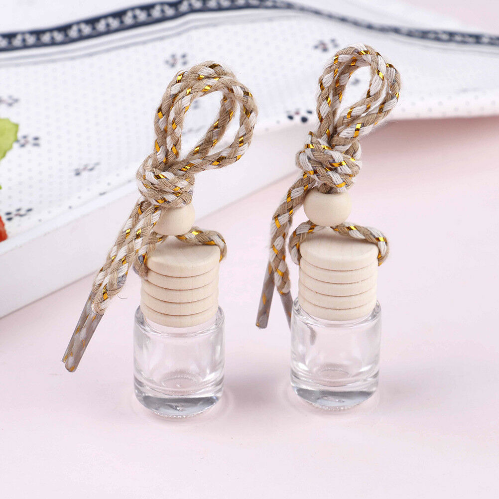 1PC car empty clear perfume glass bottle pendant auto interior home orname.l8