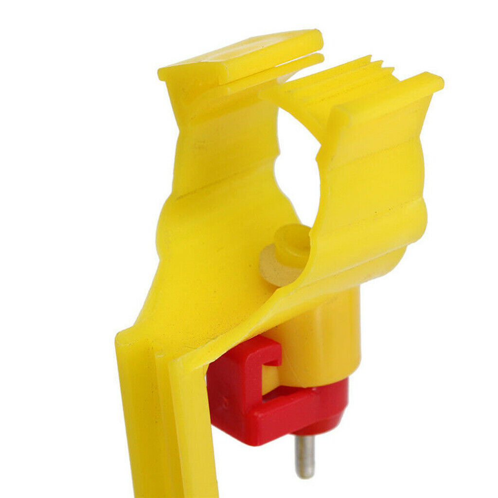20xAutomatic Poultry Water Drinking Cup Feeder Yellow for Bird Chick Quail