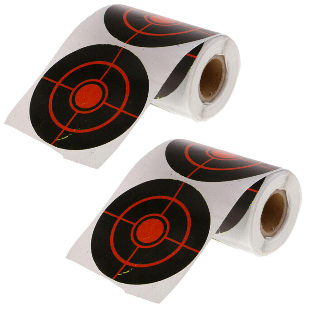 200 Pieces Black And Red Target  Stickers for Shooting Exercises