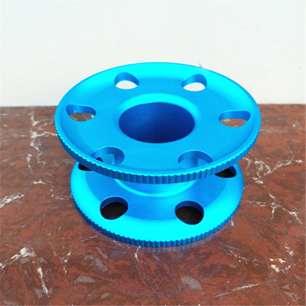 2x Aluminum Diving Finger Spool Reel Guide Line Spool