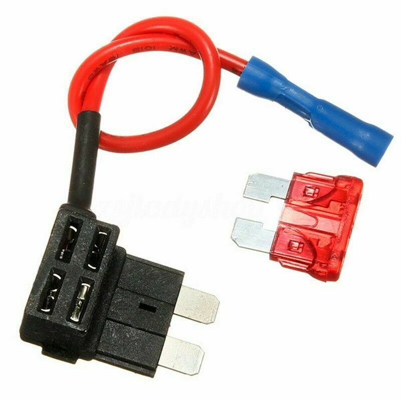 5 X Add A Circuit  Blade Fuse Splice Holder ATM APM Piggy Back Fuses Tap 12V