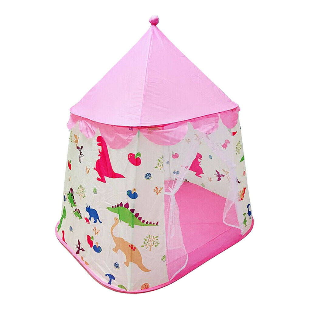 Folding Princess Castle Game Playhouse Tent Develop Games Gift Pink