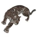 1 Pair Leopard Embroidery Patches for Coat Jacket Jeans Applique Sew on Supplies