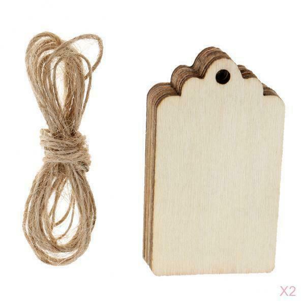 20pack Blank Wood Wooden Gift Tags for Wedding Christmas Tree Hanging Decor
