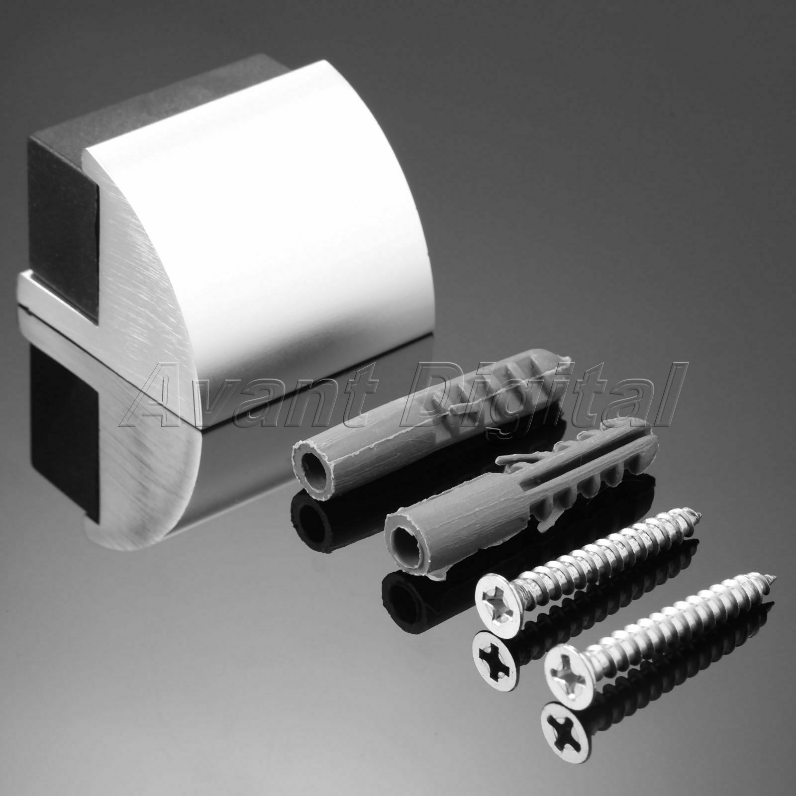 Furniture Hardware Door Stop Alloy Rubber Toilet Room Hidden Doorstop Holder 1X