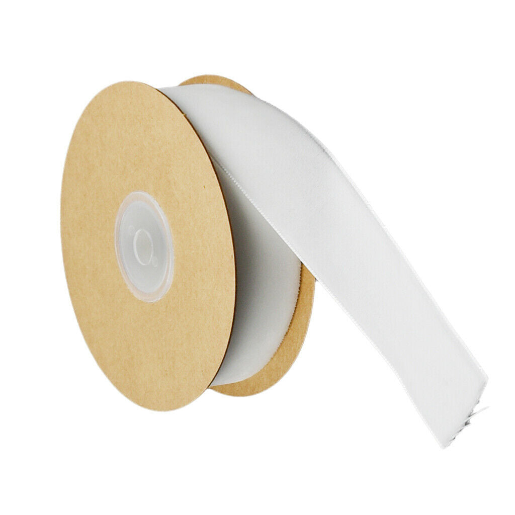 5 Yards 1 "Wide Velvet Ribbon Roll for Crafting DIY Hair Bow Clips White