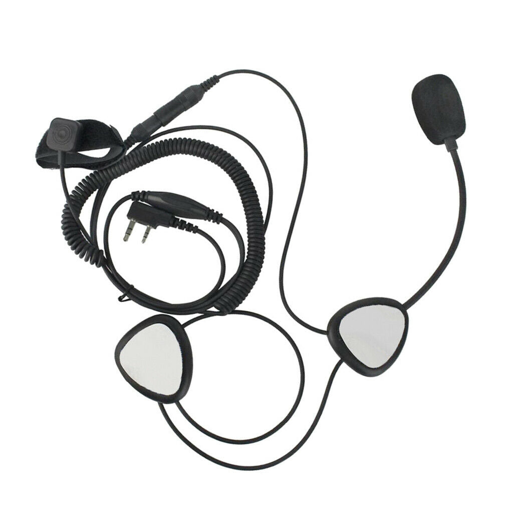 Finger PTT Motorcycle Helmet Headset with MIC Microphone for Baofeng