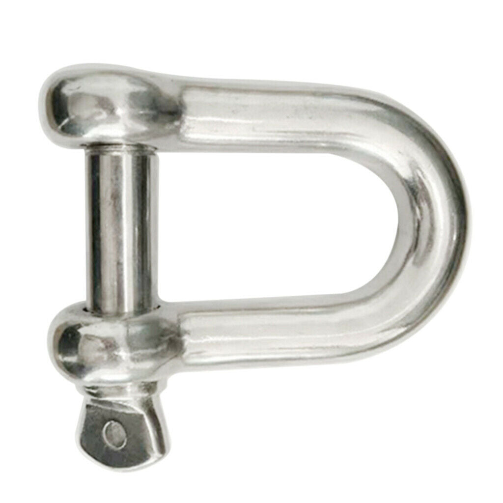 14MM Lifting Towing Bow D Shackle Buckle D-Ring Anti-rust For Mairne Boat RV