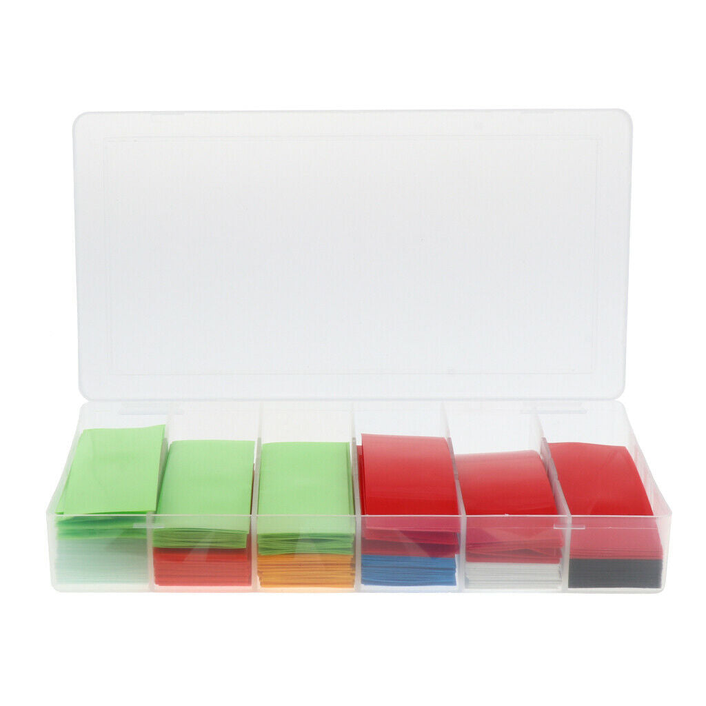280pcs Flat PVC Heat Shrink Film Tubing Tube Wrap For 18650 18500 Battery