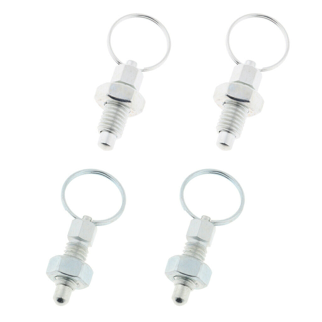 4x Stainless Steel M8+M6 Non-Locking Type Of Retractable Spring Lock Spring