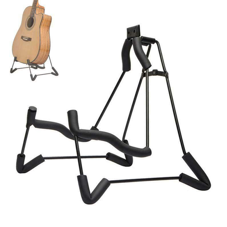 Guitar Stand Aluminum Alloy Folding Concise Style Soft Sponge Steel Frame Holder