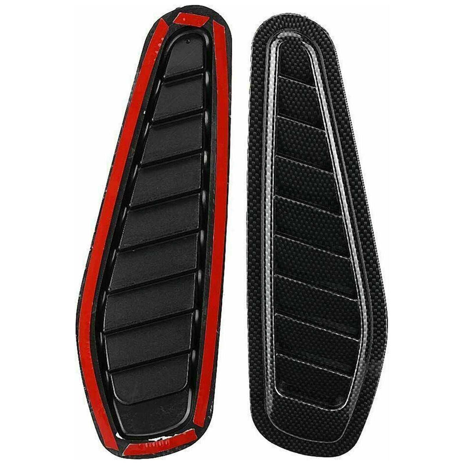 Sport Carbon Fiber Air Flow Vent Bonnet Car Front Hood Scoop Cover Trim Decor